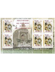 VATICAN 2010 Mentorella Sanctuary s/s MNH**