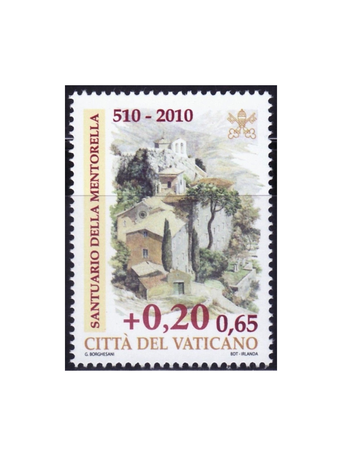 VATICAN 2010 Mentorella Sanctuary MNH**