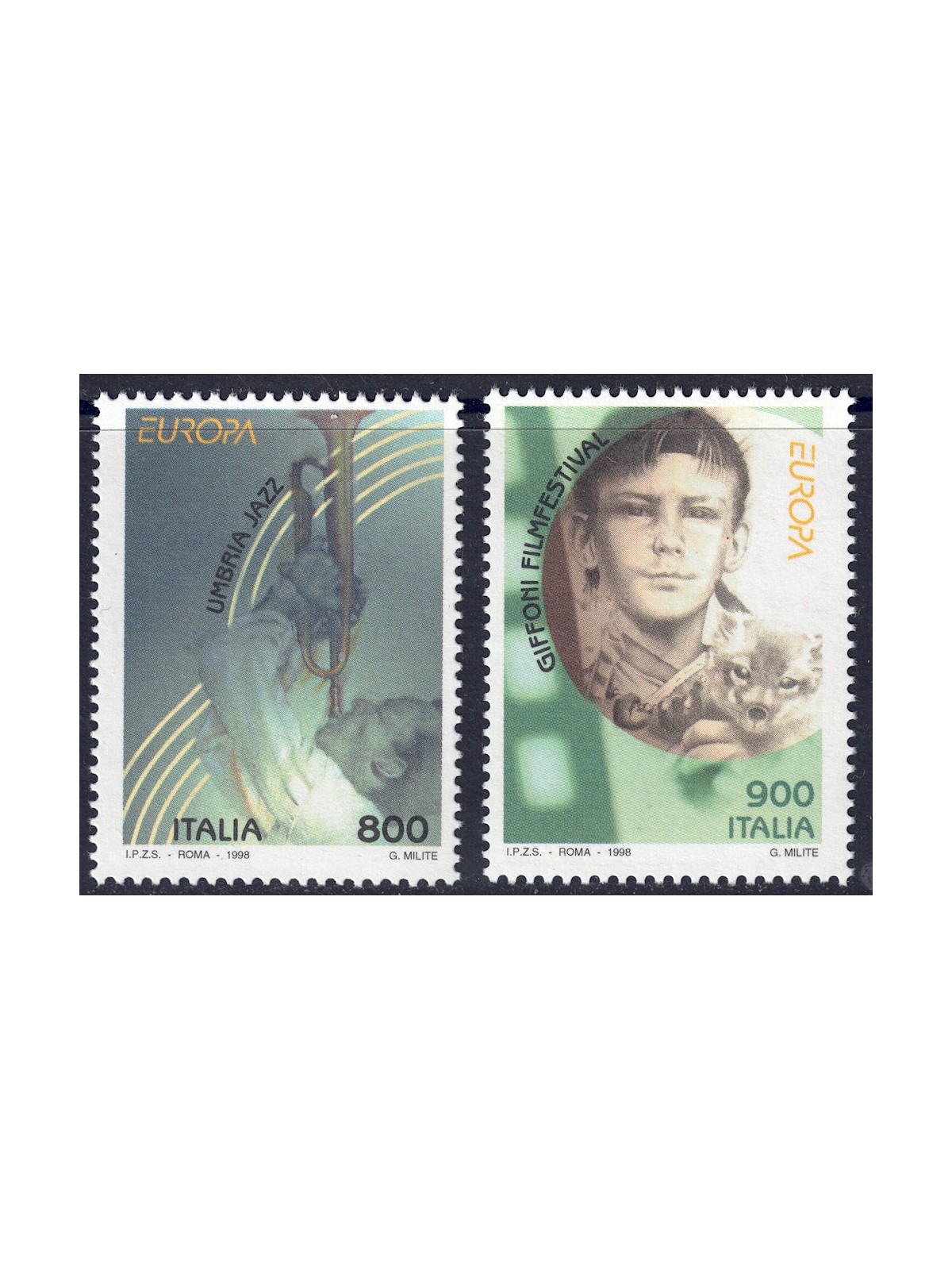 ITALY 1998 Europe 2v MNH**