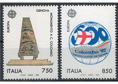 ITALIA 1992 Europa 2v MNH**