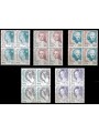 ITALIA 1999 La donna nell'arte 5v in quartina MNH**