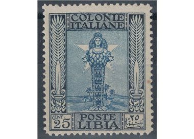 LIBIA 1924-29 Serie Pittorica 25c azzurro e celeste MNH**