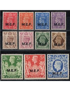 COLONIES (BRITISH OCCUPATION) 1943-47 M.E.F. (London) 11v MNH**