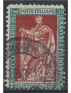 ITALY KINGDOM 1928 Emanuele Filiberto 30c used