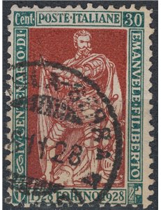 ITALIA REGNO 1928 Emanuele Filiberto 30c us