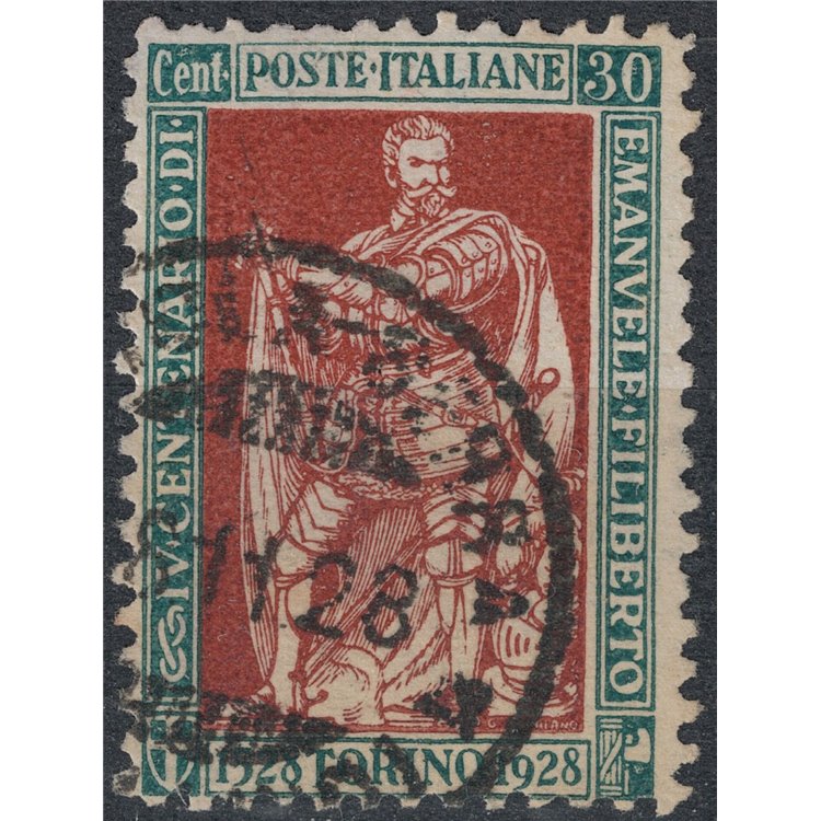 ITALIA REGNO 1928 Emanuele Filiberto 30c us