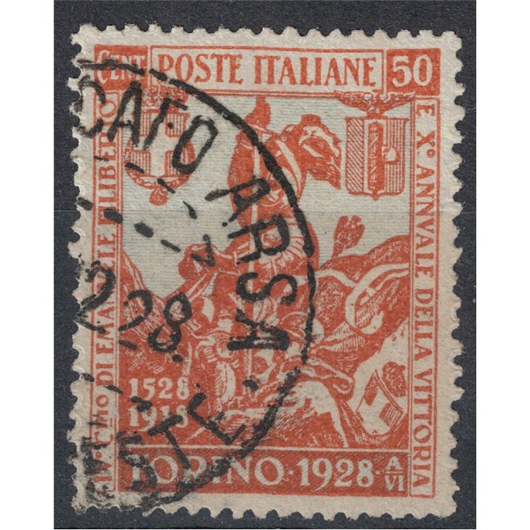 ITALIA REGNO 1928 Emanuele Filiberto 50c us