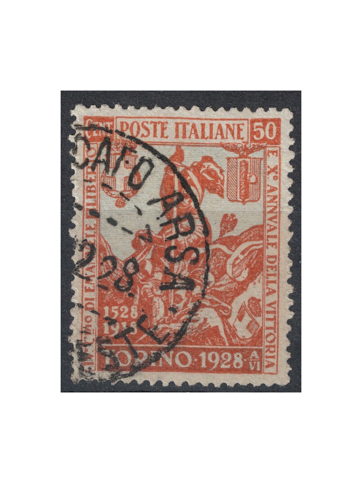 ITALY KINGDOM 1928 Emanuele Filiberto 50c used