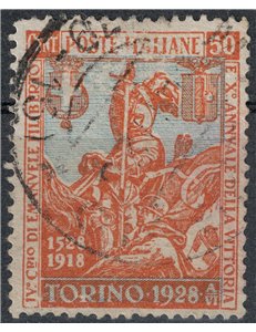 ITALIA REGNO 1928 Emanuele Filiberto 50c us