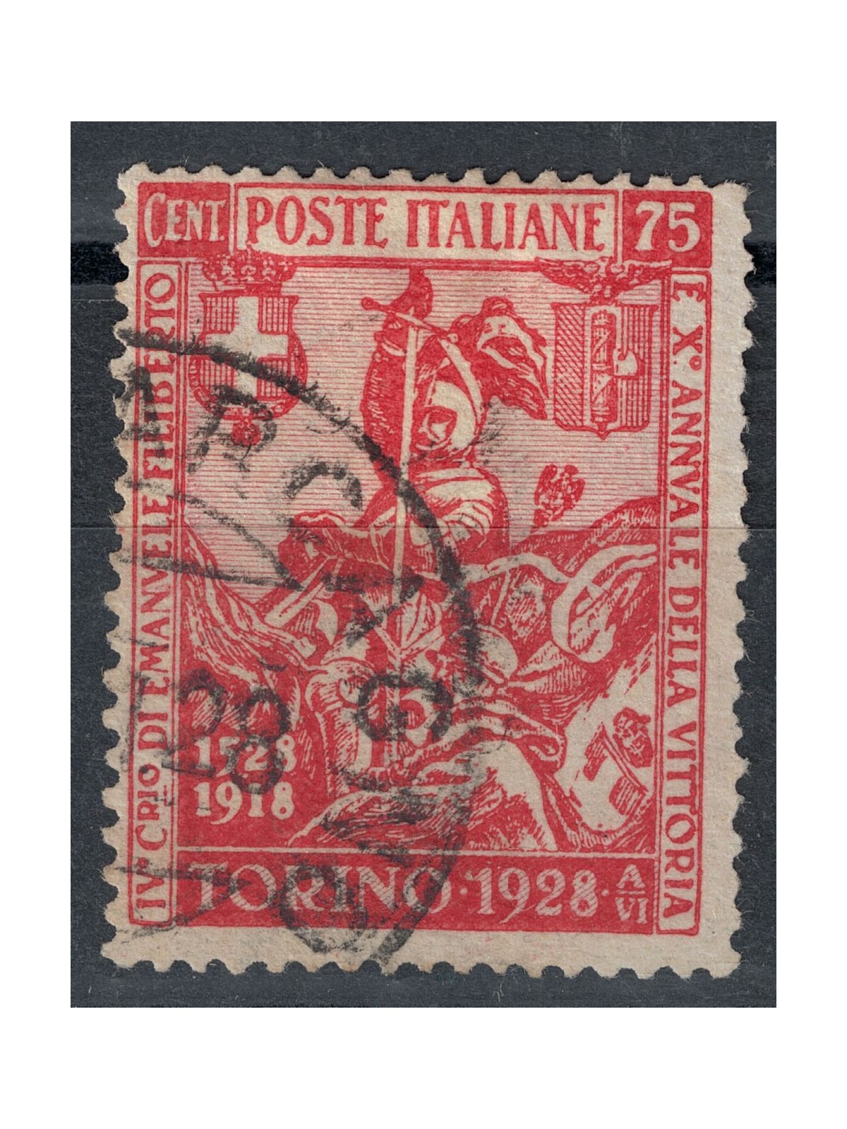 ITALY KINGDOM 1928 Emanuele Filiberto 75c used