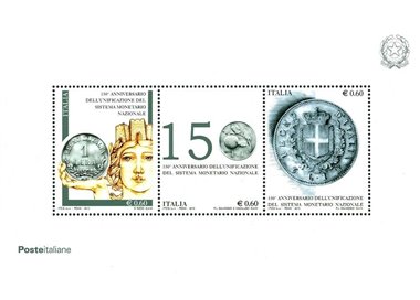 ITALY 2012 Anniversary of the Lira s/s MNH**
