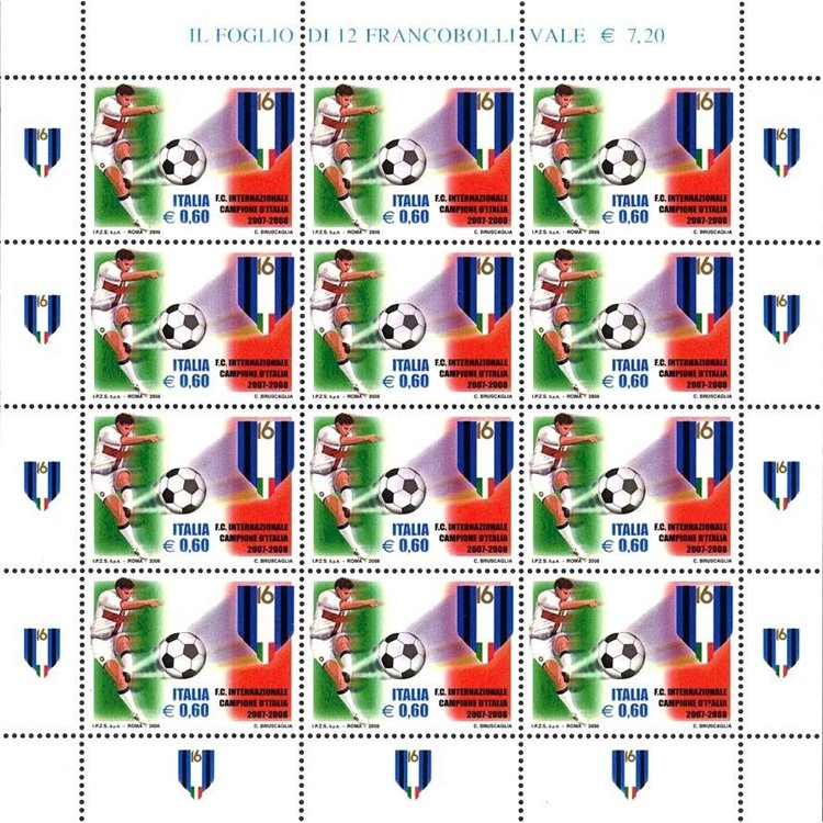 ITALIA 2008 Inter campione d'Italia MF MNH**