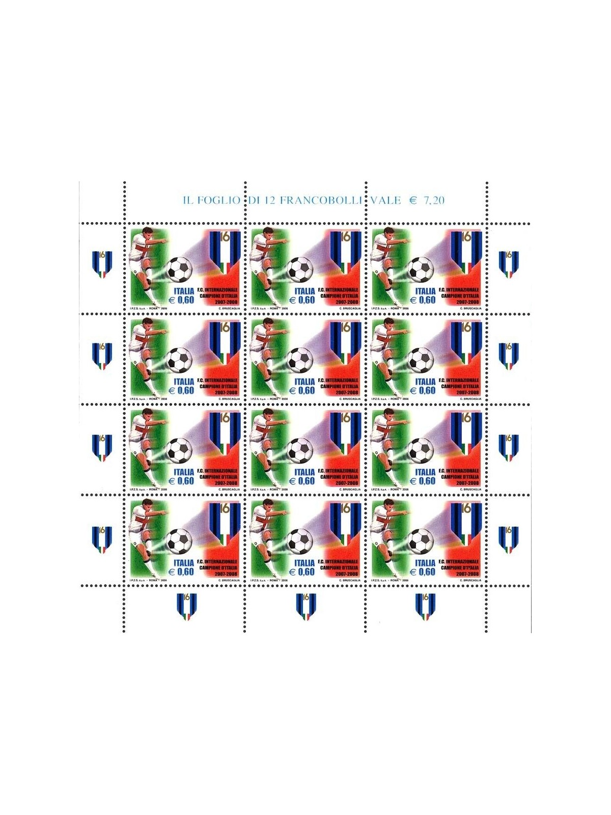 ITALY 2008 Inter Italian champion m/s MNH**