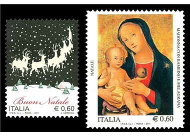 ITALIA 2011 Natale 2v MNH**