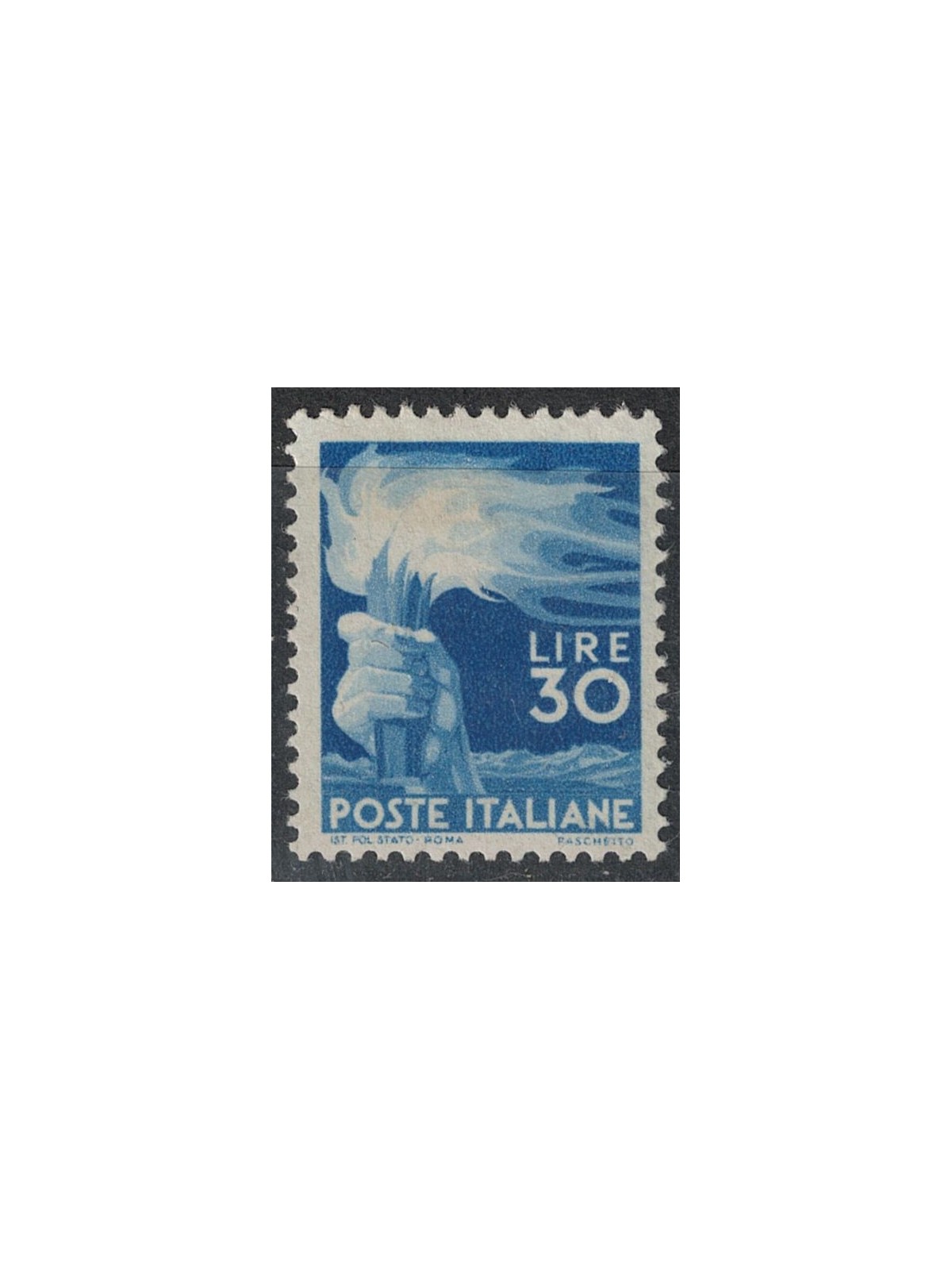 ITALIA 1945-46 30£ Democratica MNH** ©