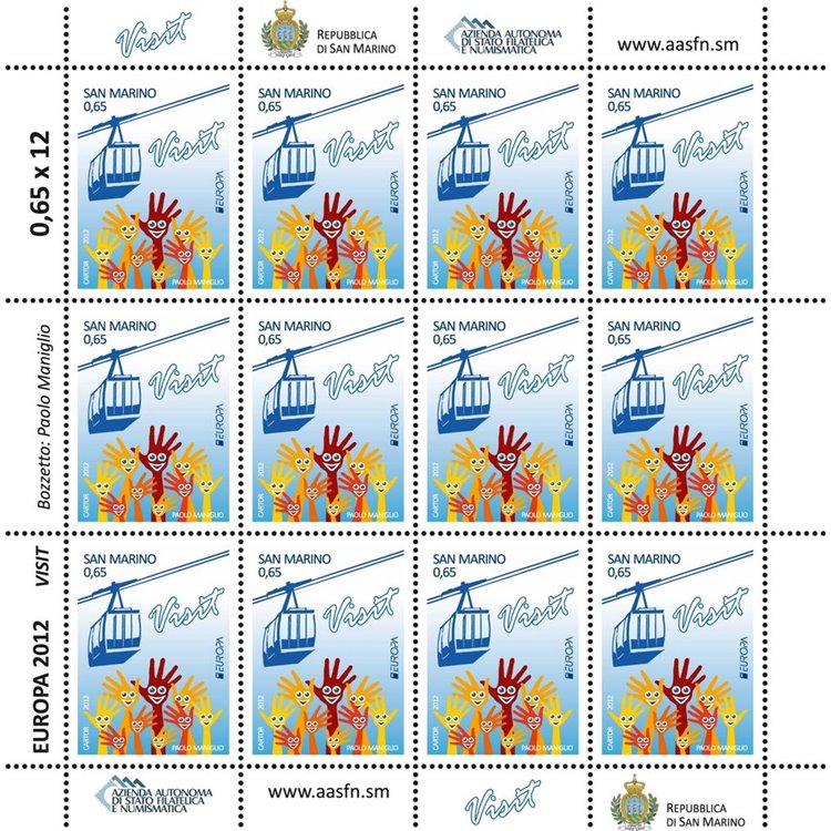 SAN MARINO 2012 Europe m/s MNH**