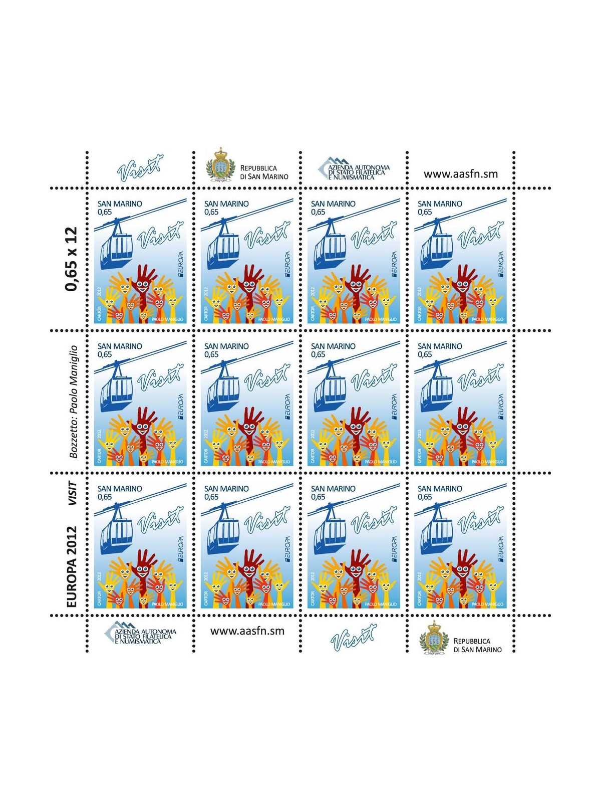 SAN MARINO 2012 Europa MF MNH**