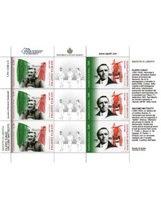 SAN MARINO 2012 Masters of Freedom s/s MNH**