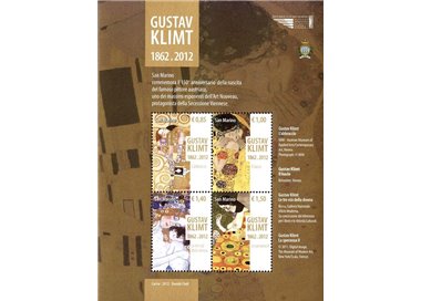 SAN MARINO 2012 Gustav Klimt BF MNH**