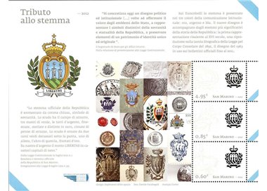 SAN MARINO 2012 Tributo allo stemma BF MNH**