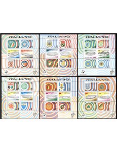 ITALY 1990 Football World Cup 6 s/s MNH**