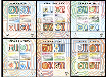 ITALY 1990 Football World Cup 6 s/s MNH**