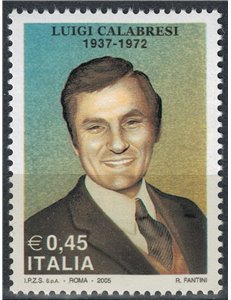 ITALIA 2005 Luigi Calabresi MNH**