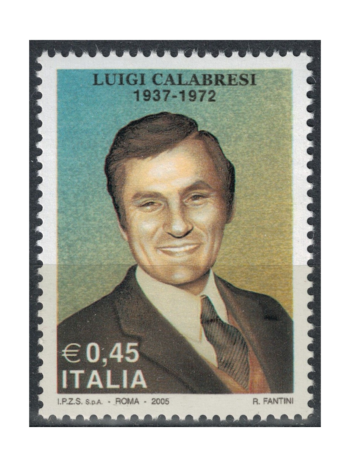 ITALIA 2005 Luigi Calabresi MNH**