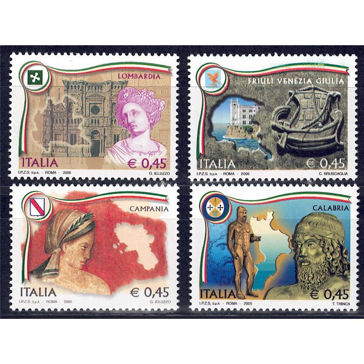 ITALIA 2005 Regioni d'Italia 4v MNH**
