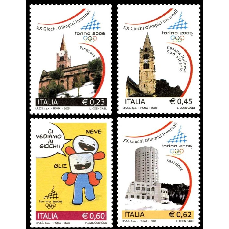 ITALIA 2005 Olimpiadi Invernali di Torino 4v MNH**