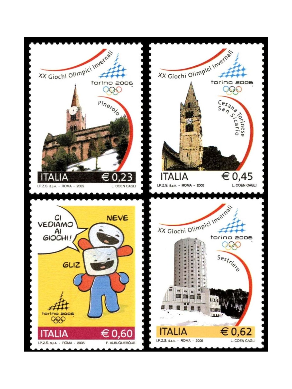 ITALY 2005 Turin Winter Olympics 4v MNH**