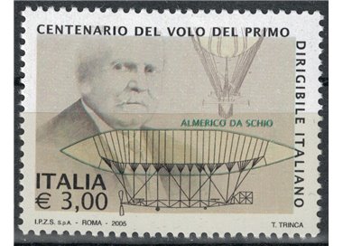 ITALIA 2005 Volo del primo dirigibile MNH**