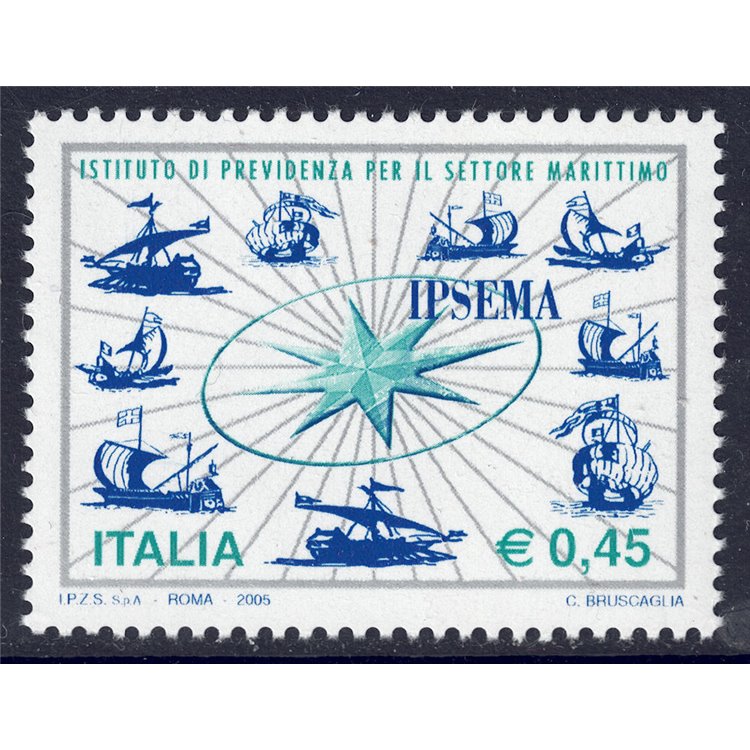 ITALY 2005 Maritime sector social security MNH**