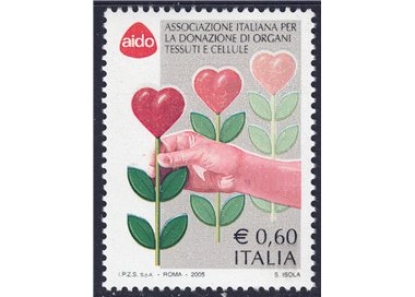 ITALY 2005 AIDO, Organ Donation MNH**