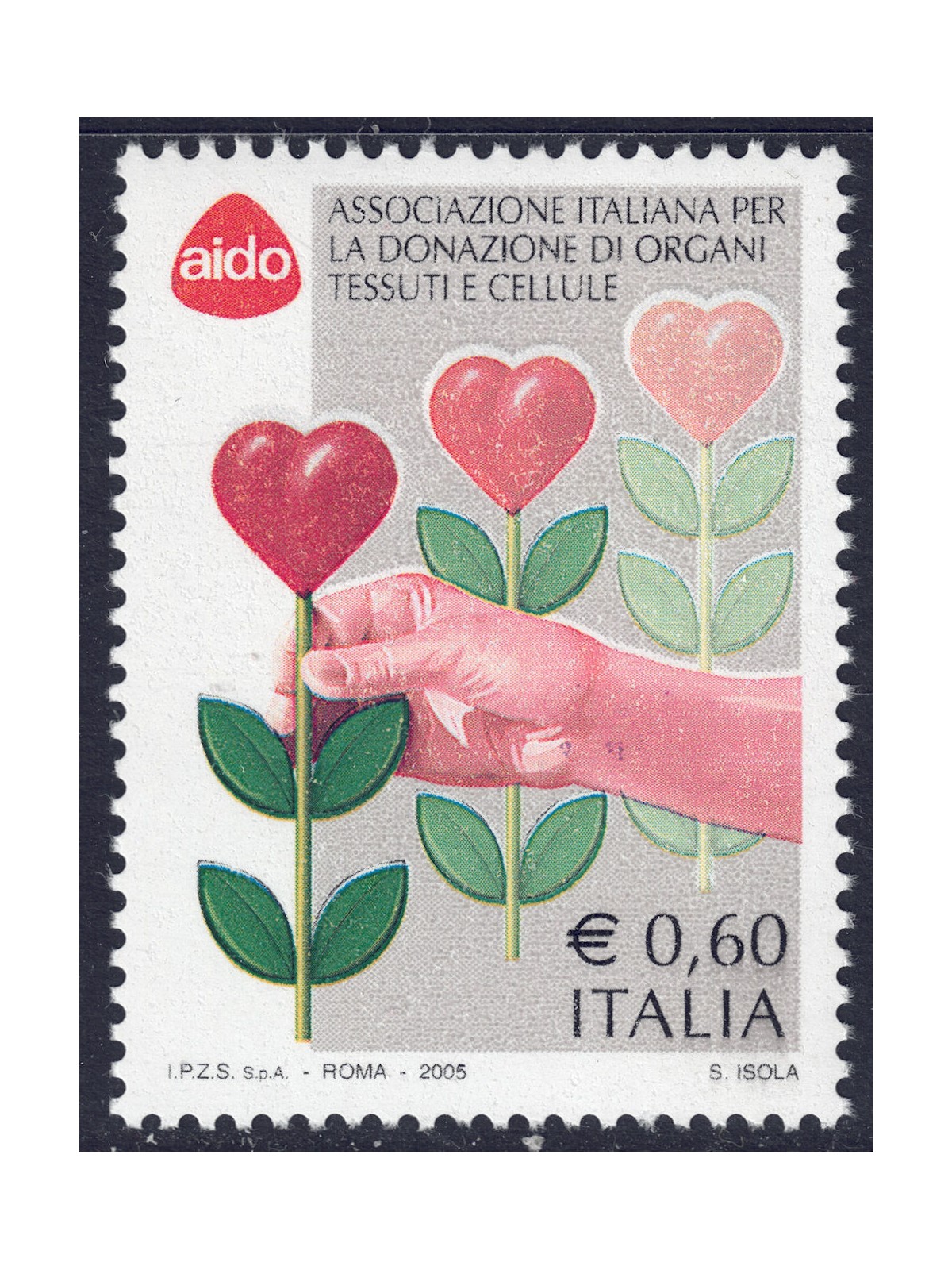 ITALY 2005 AIDO, Organ Donation MNH**
