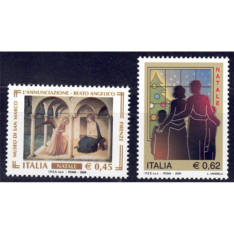 ITALIA 2005 Natale 2v MNH**
