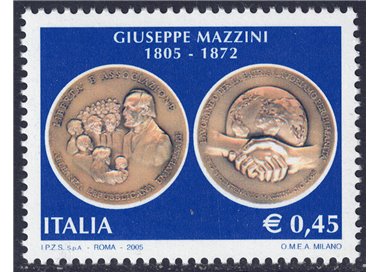 ITALIA 2005 Giuseppe Mazzini MNH**