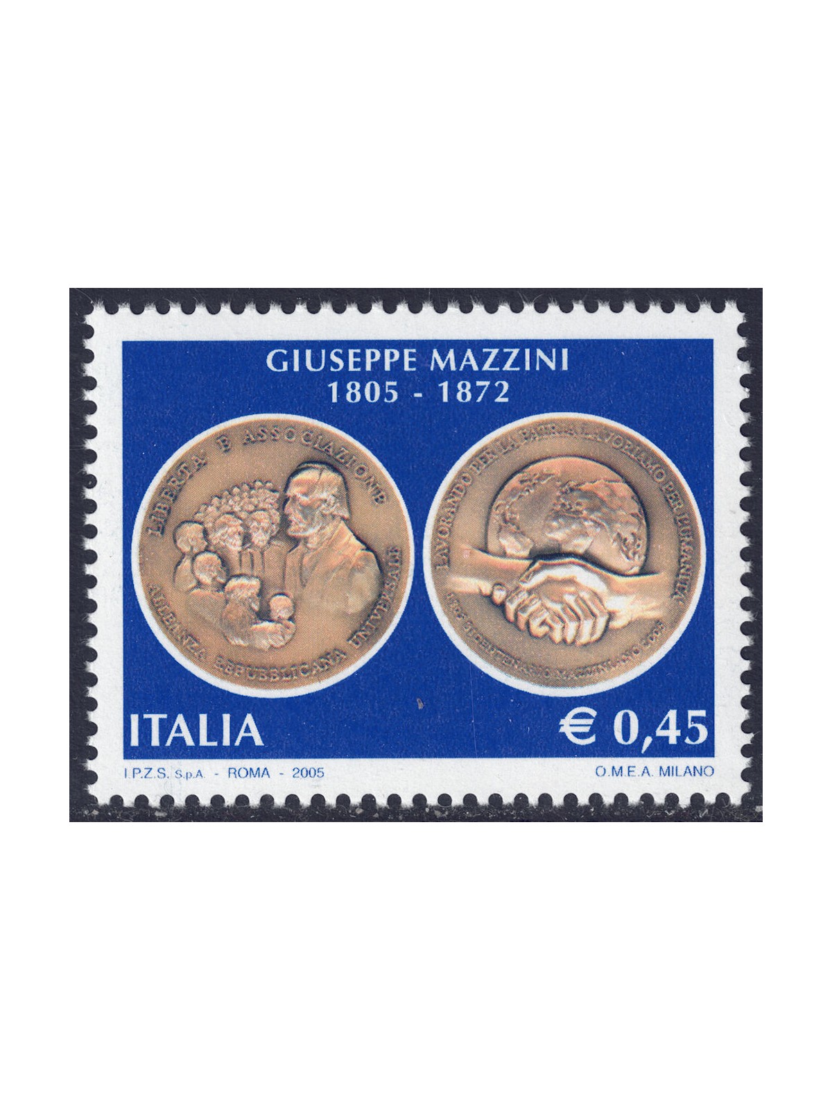 ITALY 2005 Giuseppe Mazzini MNH**