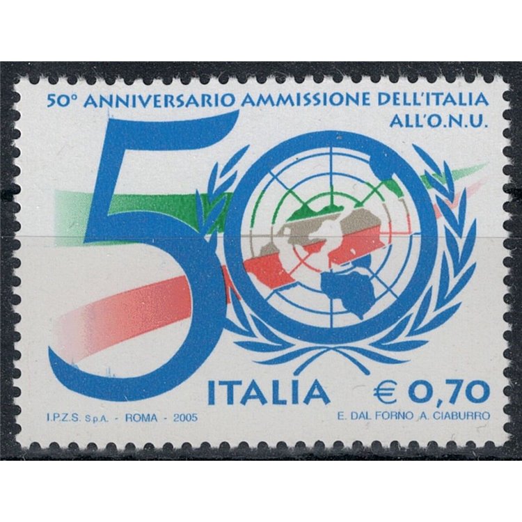 ITALY 2005 UN Admission MNH**