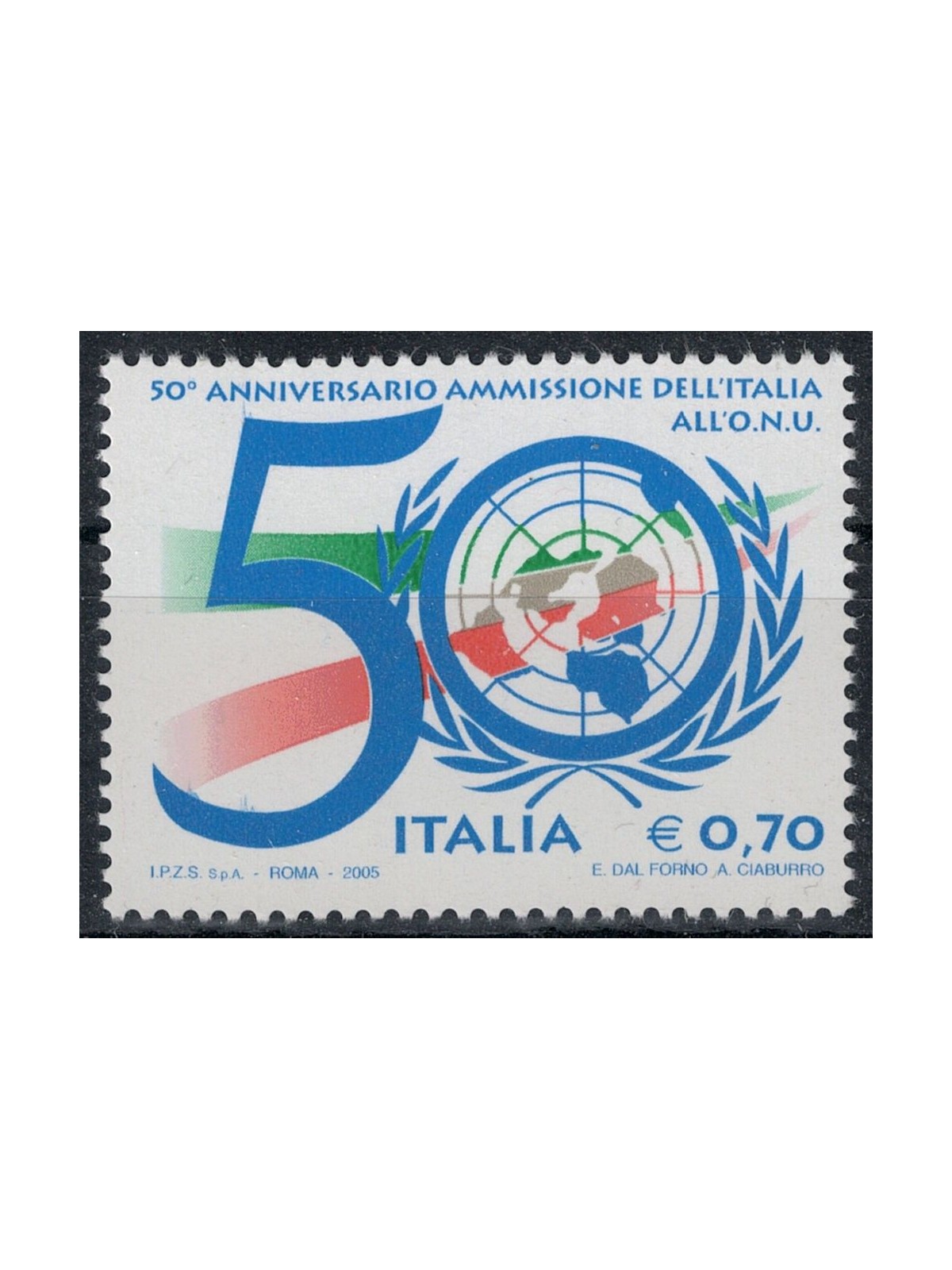 ITALY 2005 UN Admission MNH**