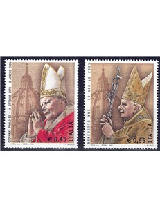 ITALIA 2005 Giovanni Paolo II e Benedetto XVI 2v MNH**