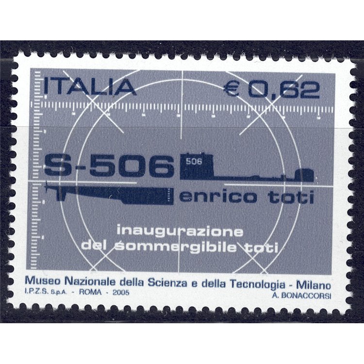 ITALY 2005 Enrico Toti Submarine MNH**