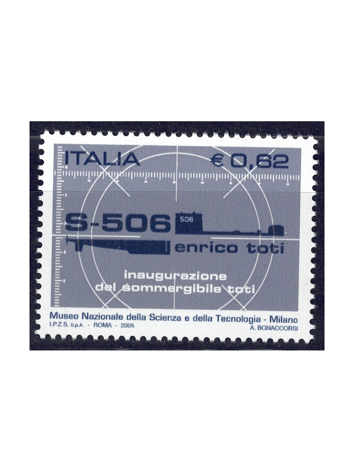 ITALY 2005 Enrico Toti Submarine MNH**