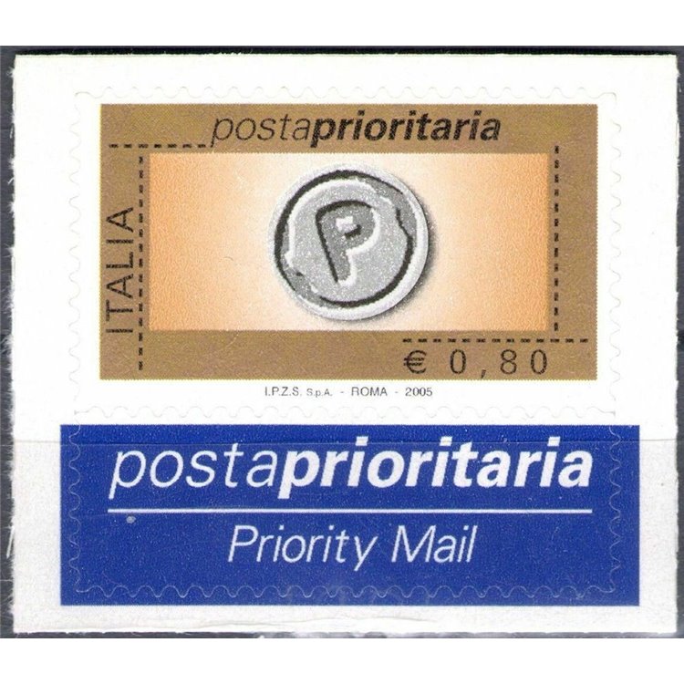 ITALY 2005 Priority Mail € 0.80 MNH**