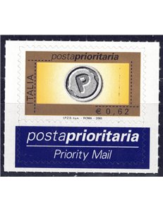 ITALY 2005 Priority Mail € 0.62 MNH**