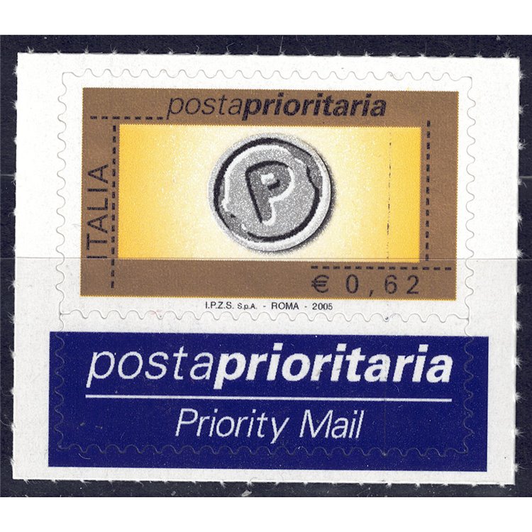 ITALY 2005 Priority Mail € 0.62 MNH**