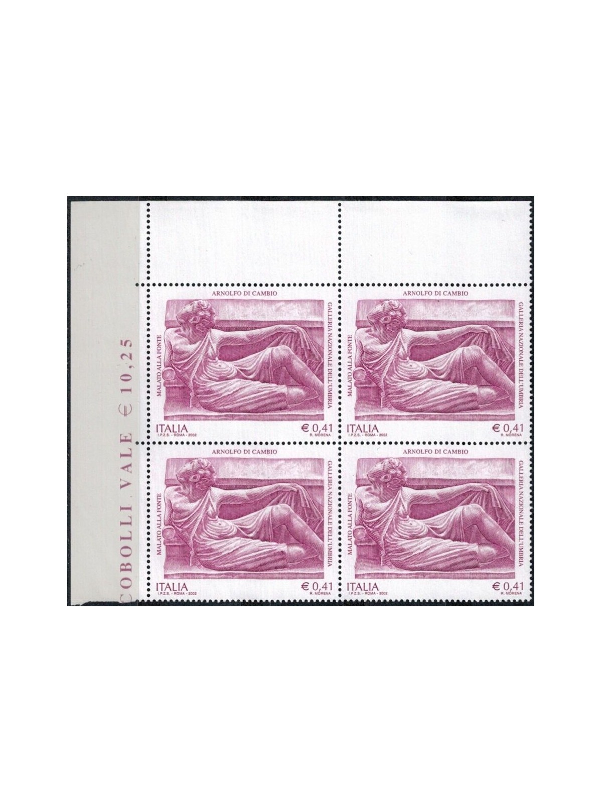 ITALIA 2002 Arnolfo di Cambio in quartina MNH**
