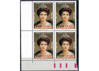 ITALY 2002 Elena di Savoia in quartina MNH**