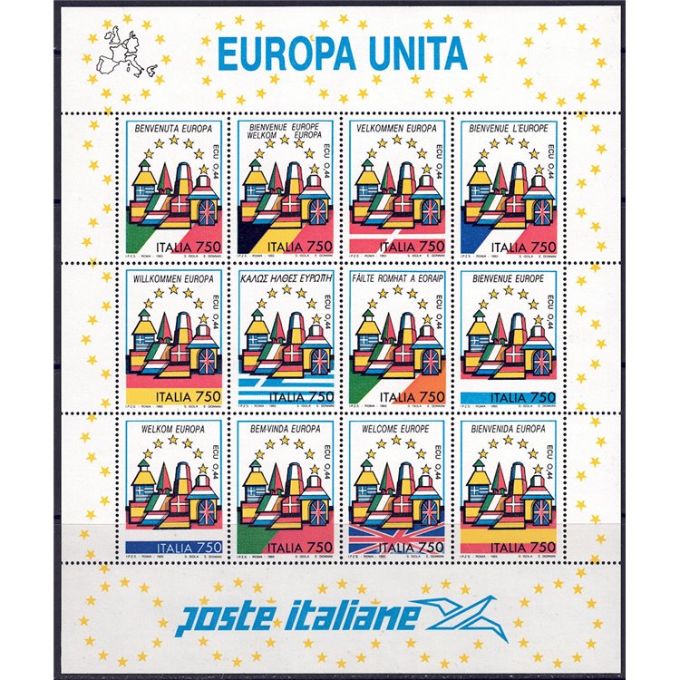ITALY 1993 United Europe s/s MNH**