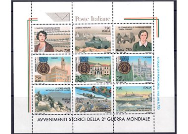 ITALY 1995 Events of the Second World War s/s MNH**
